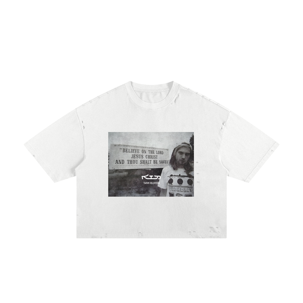 KURT KNOWS // Classic Frayed Boxy Tee