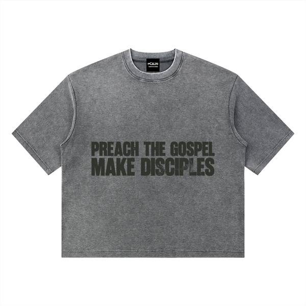 CRUSADER WAFFLE // Unisex Mineral Wash Waffle Boxy Tee