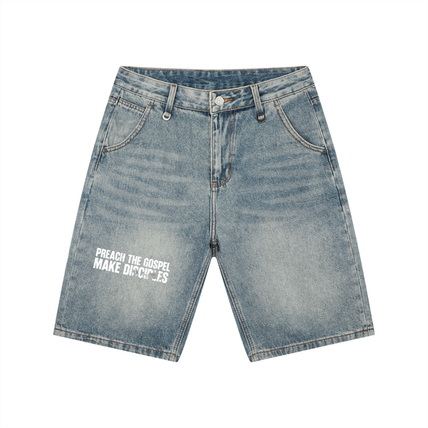 CRUSADER JORTS // Men's Vintage Wash Denim Shorts