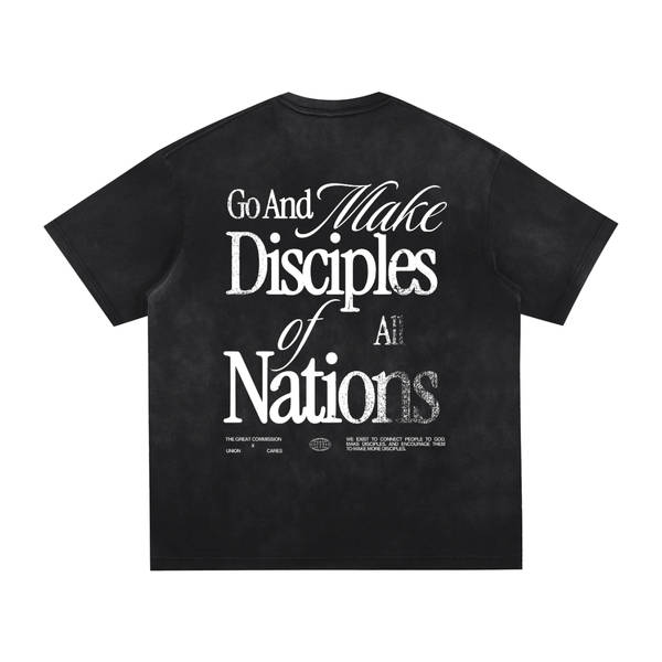 MAKE DISCIPLES // Vintage Washed Hand-Frayed Tee