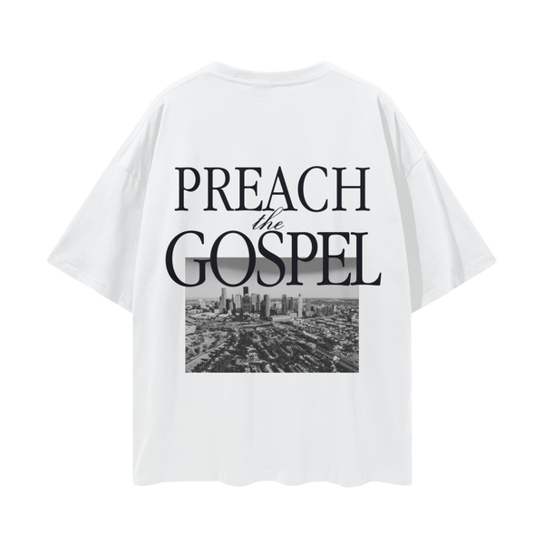 PREACH HOUSTON // Streetwear Loose Drop Shoulder Tee