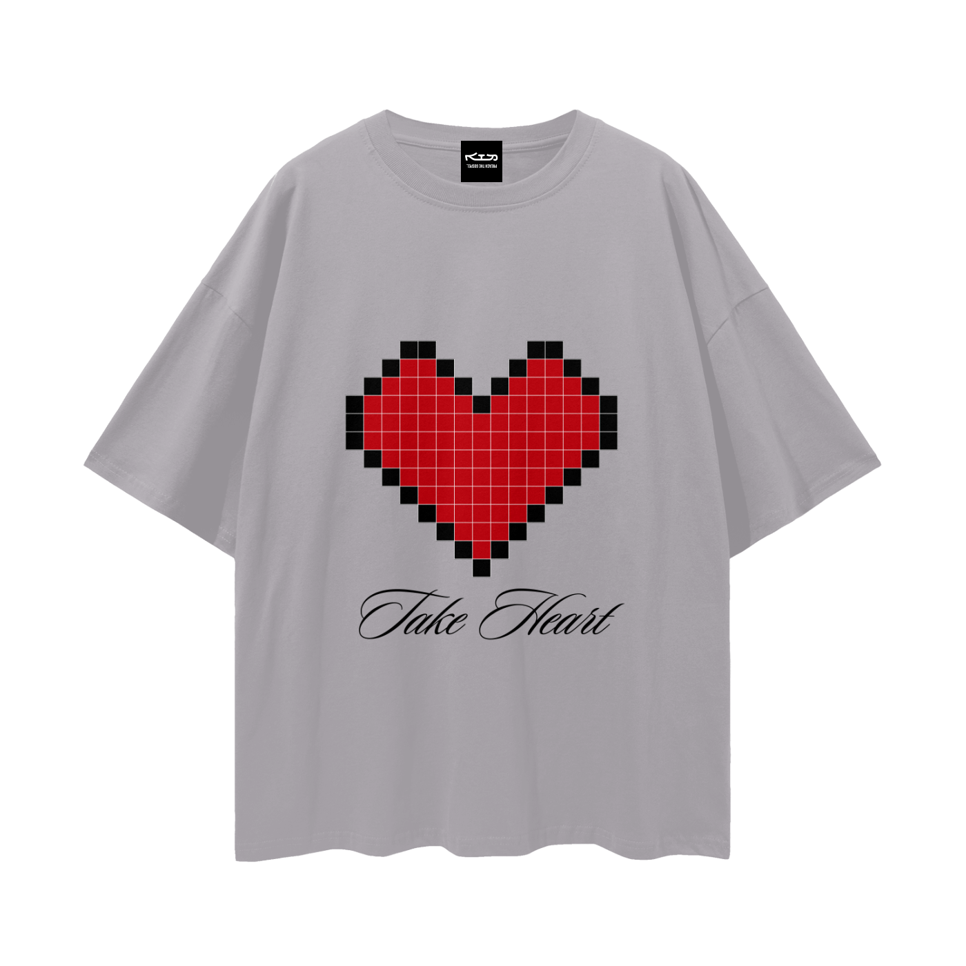 TAKE HEART // Streetwear Loose Drop Shoulder Tee