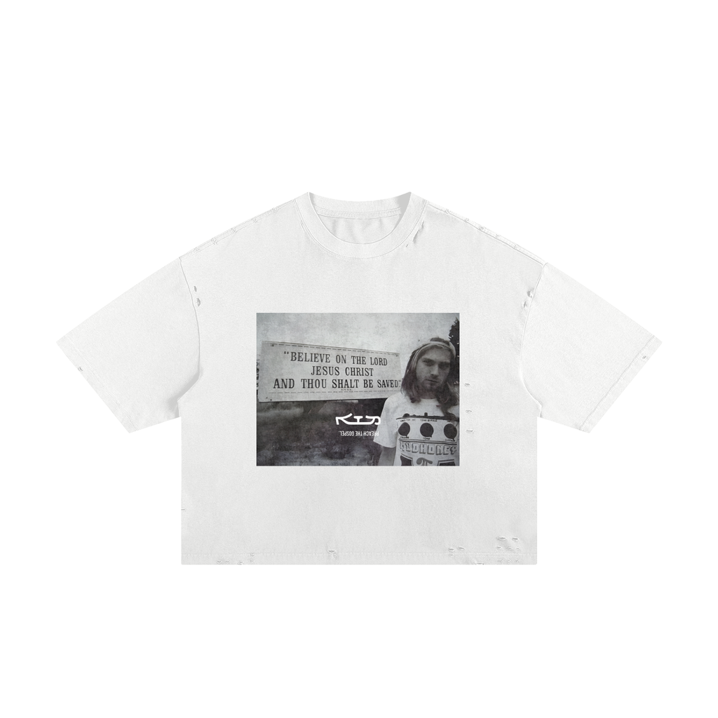 KURT KNOWS // Classic Frayed Boxy Tee