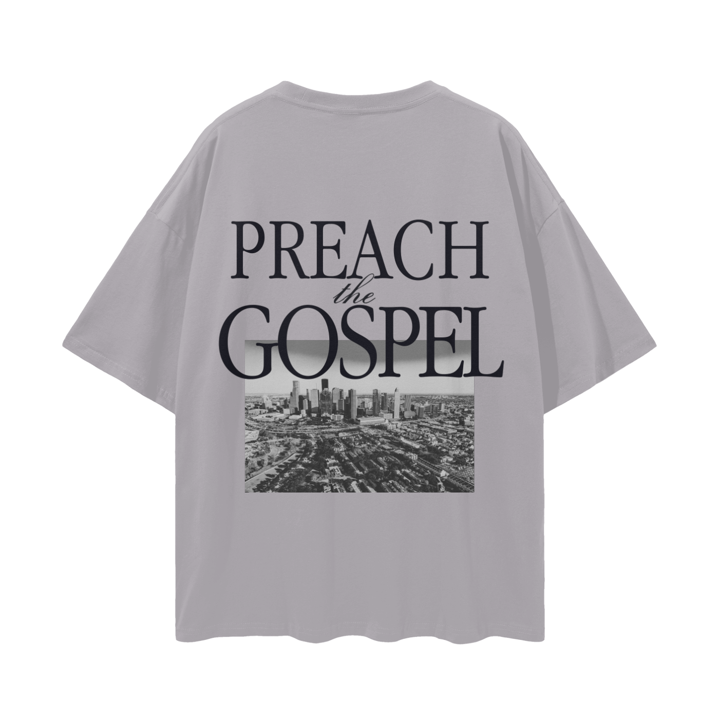 PREACH HOUSTON // Streetwear Loose Drop Shoulder Tee