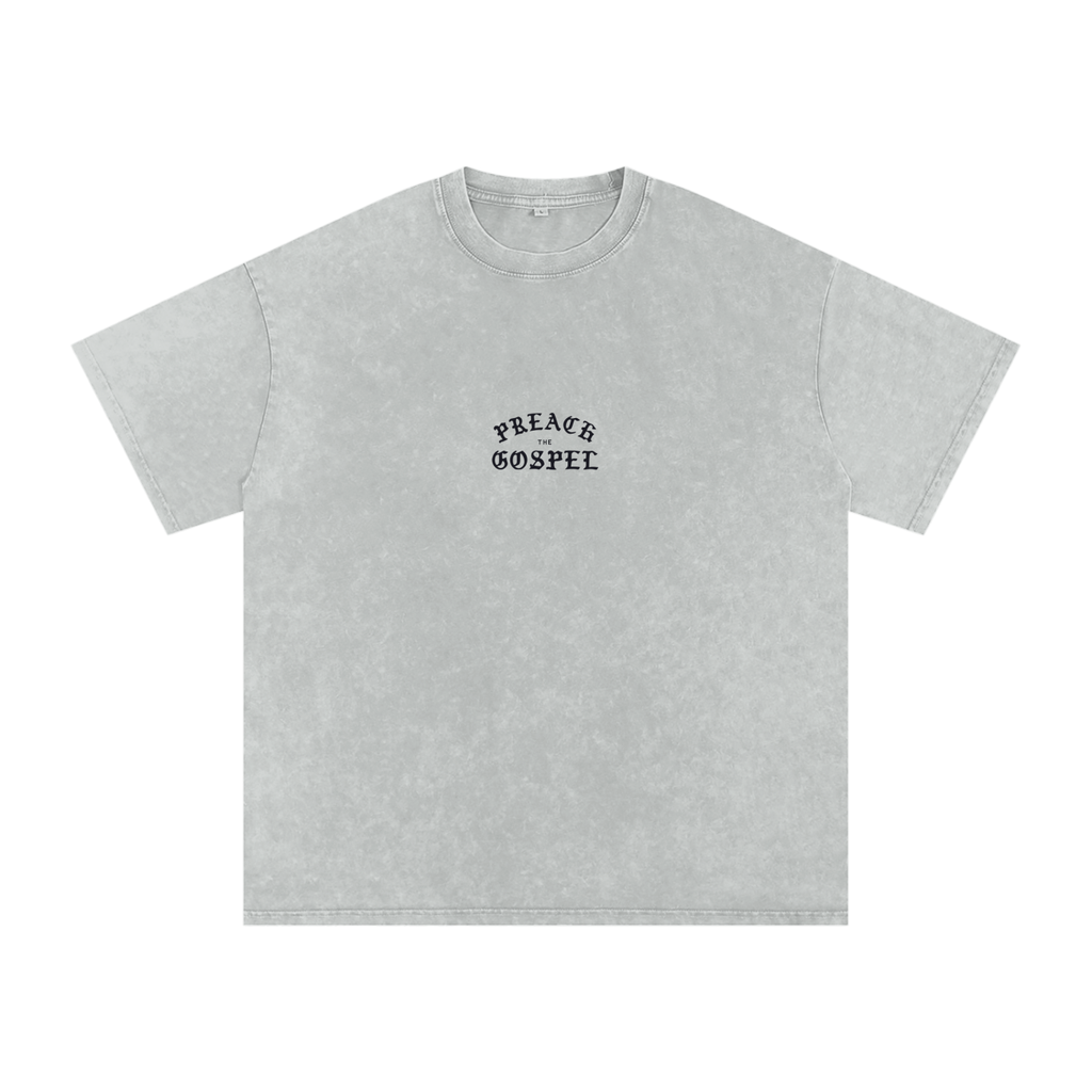 Preach the Gospel // Acid Washed Oversized Tee