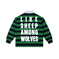 WOLVES RUGBY // Color Block Stripe Polo