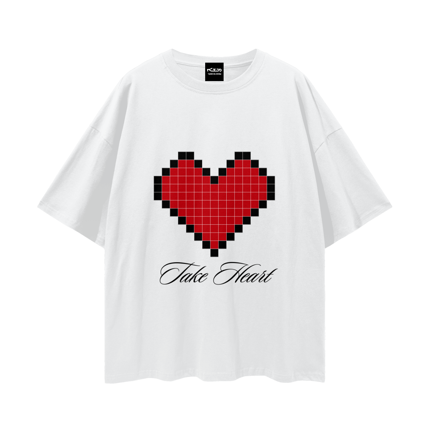 TAKE HEART // Streetwear Loose Drop Shoulder Tee