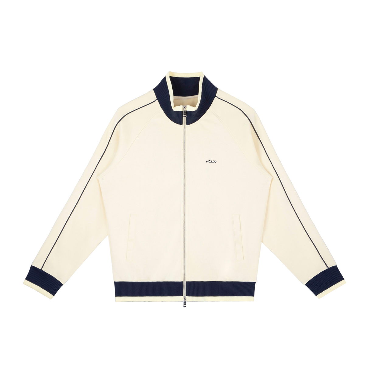 TRACK JACKET // Color Block Raglan Sleeve Zip Track Jacket