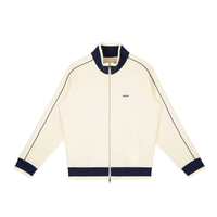 TRACK JACKET // Color Block Raglan Sleeve Zip Track Jacket