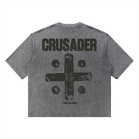 CRUSADER WAFFLE // Unisex Mineral Wash Waffle Boxy Tee