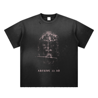 SHROUD // Hand-Frayed Sunfade Paint Splatter Tee