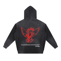 HOLY SPIRIT HOODIE // Vintage Washed Frayed Fleece Hoodie