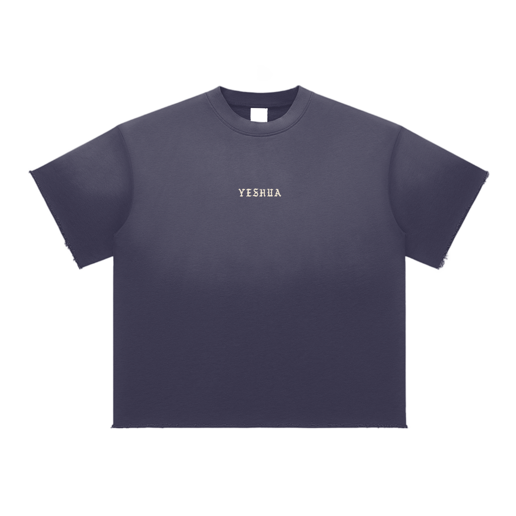 YESHUA // Sun Fade Raw Edge Tee