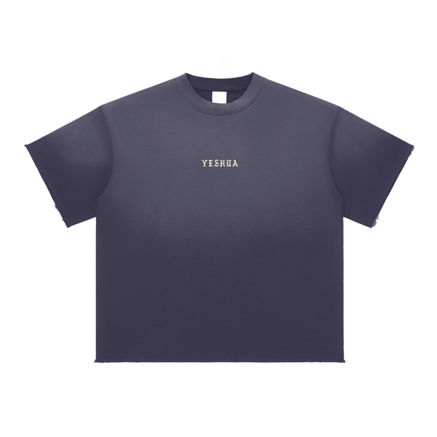 YESHUA // Sun Fade Raw Edge Tee
