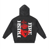FRESH WIND // Sunfade Two-way Zipper Boxy Fleece Hoodie