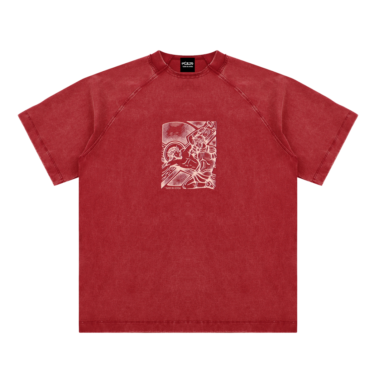 THANK YOU BLOOD // Vintage Washed Raglan Cotton Tee