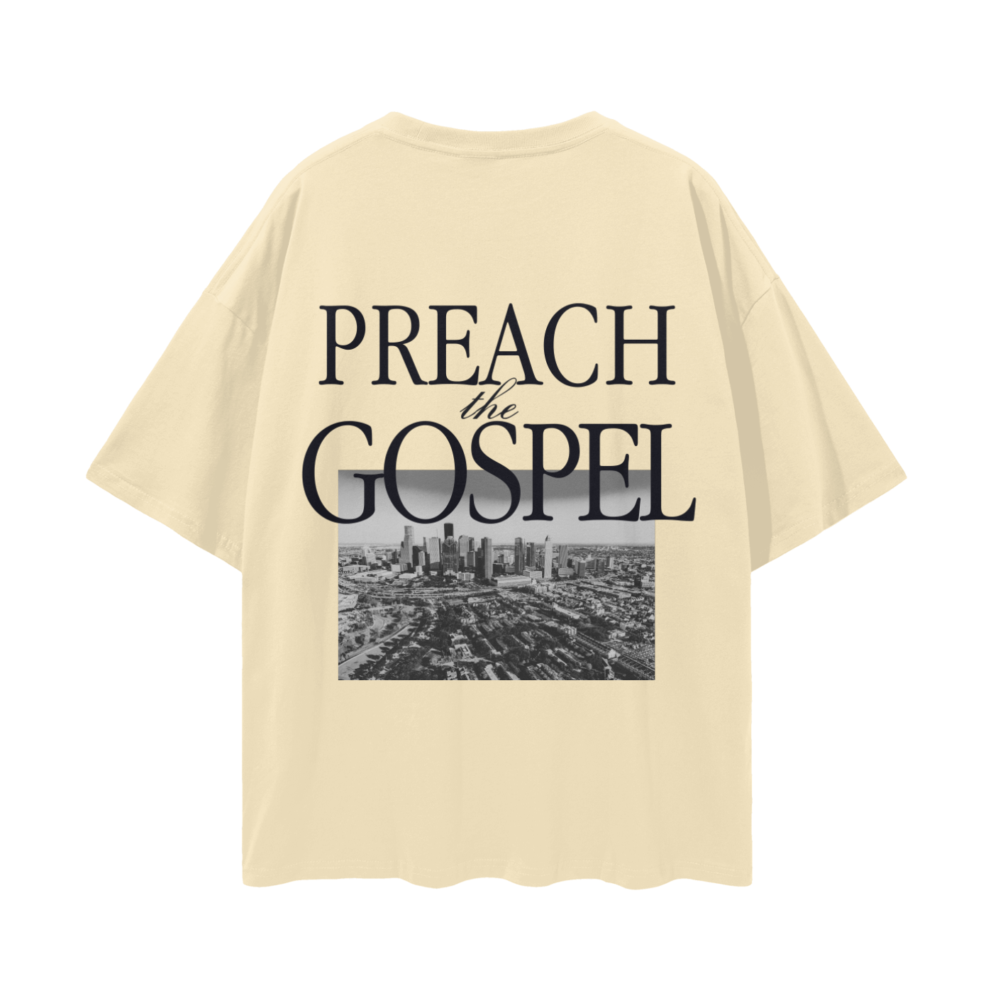 PREACH HOUSTON // Streetwear Loose Drop Shoulder Tee
