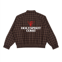 HOLY SPIRIT TACK PLAID // Plaid Full-Zip Track Jacket