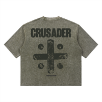 CRUSADER WAFFLE // Unisex Mineral Wash Waffle Boxy Tee