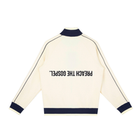 TRACK JACKET // Color Block Raglan Sleeve Zip Track Jacket