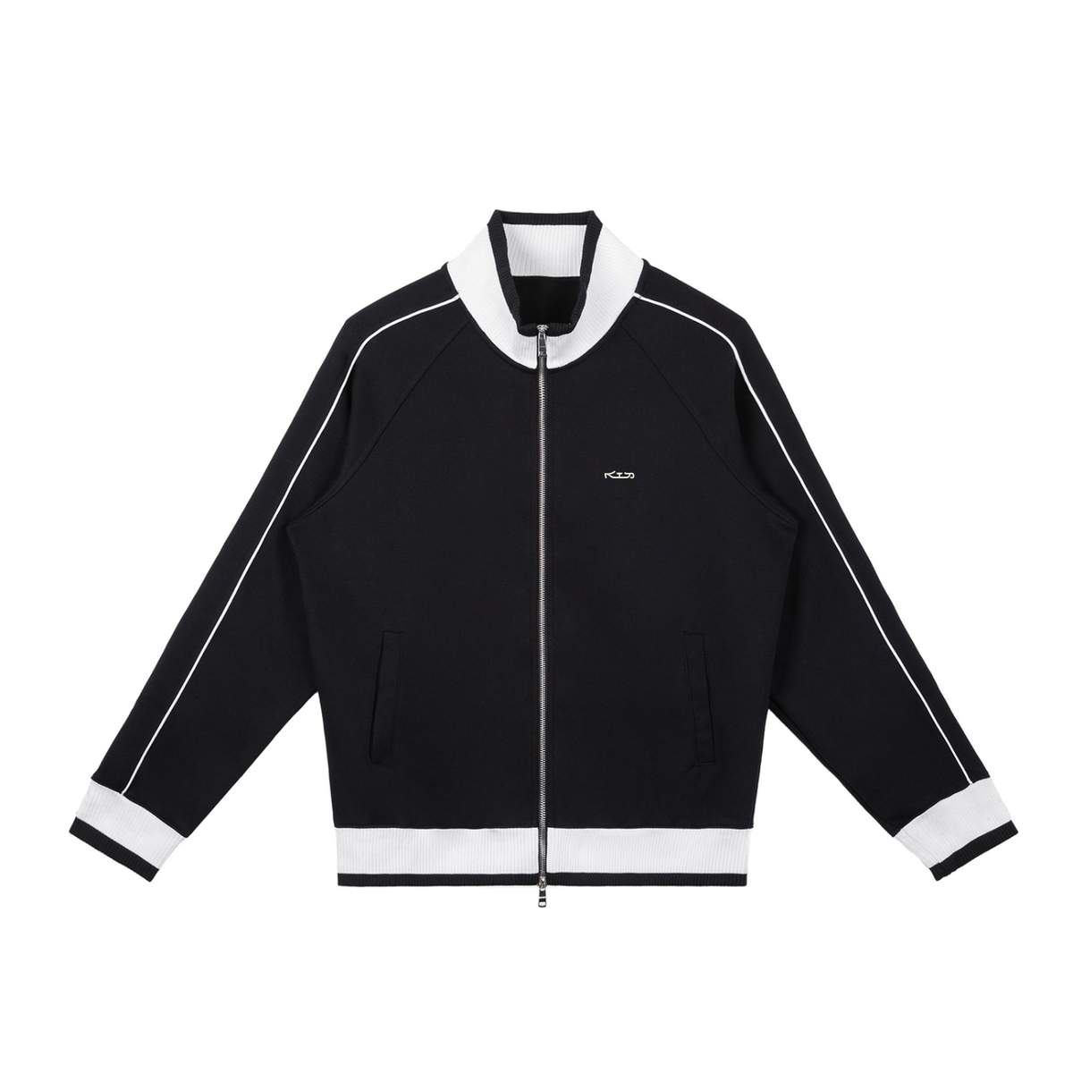 TRACK JACKET // Color Block Raglan Sleeve Zip Track Jacket