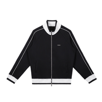 TRACK JACKET // Color Block Raglan Sleeve Zip Track Jacket