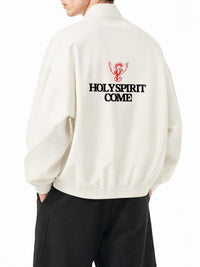 HOLY SPIRIT TRACK // Striped Full-Zip Track Jacket