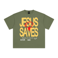 JESUS SAVES // Heavyweight Vintage Washed Tee