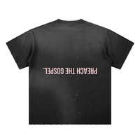 SHROUD // Hand-Frayed Sunfade Paint Splatter Tee