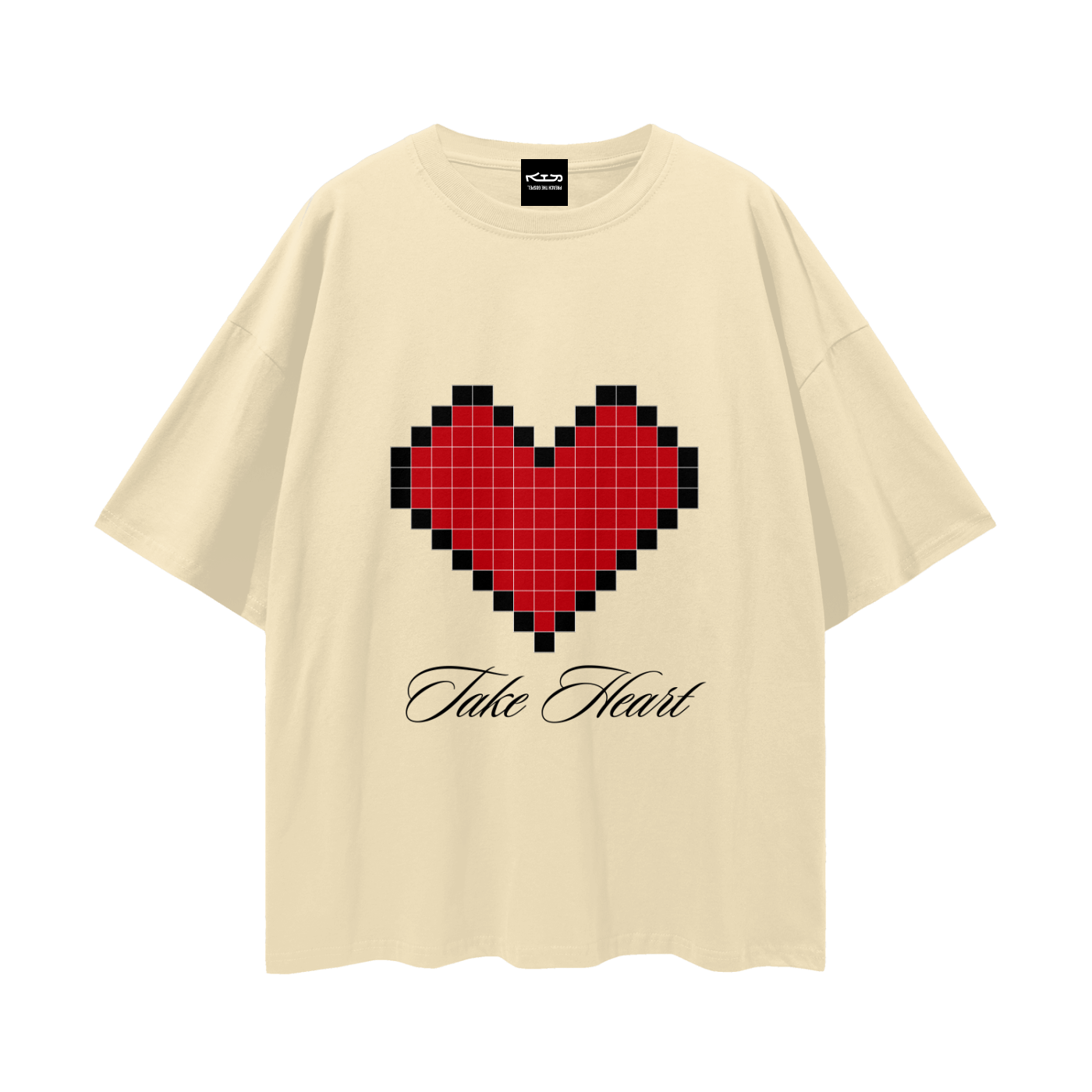 TAKE HEART // Streetwear Loose Drop Shoulder Tee