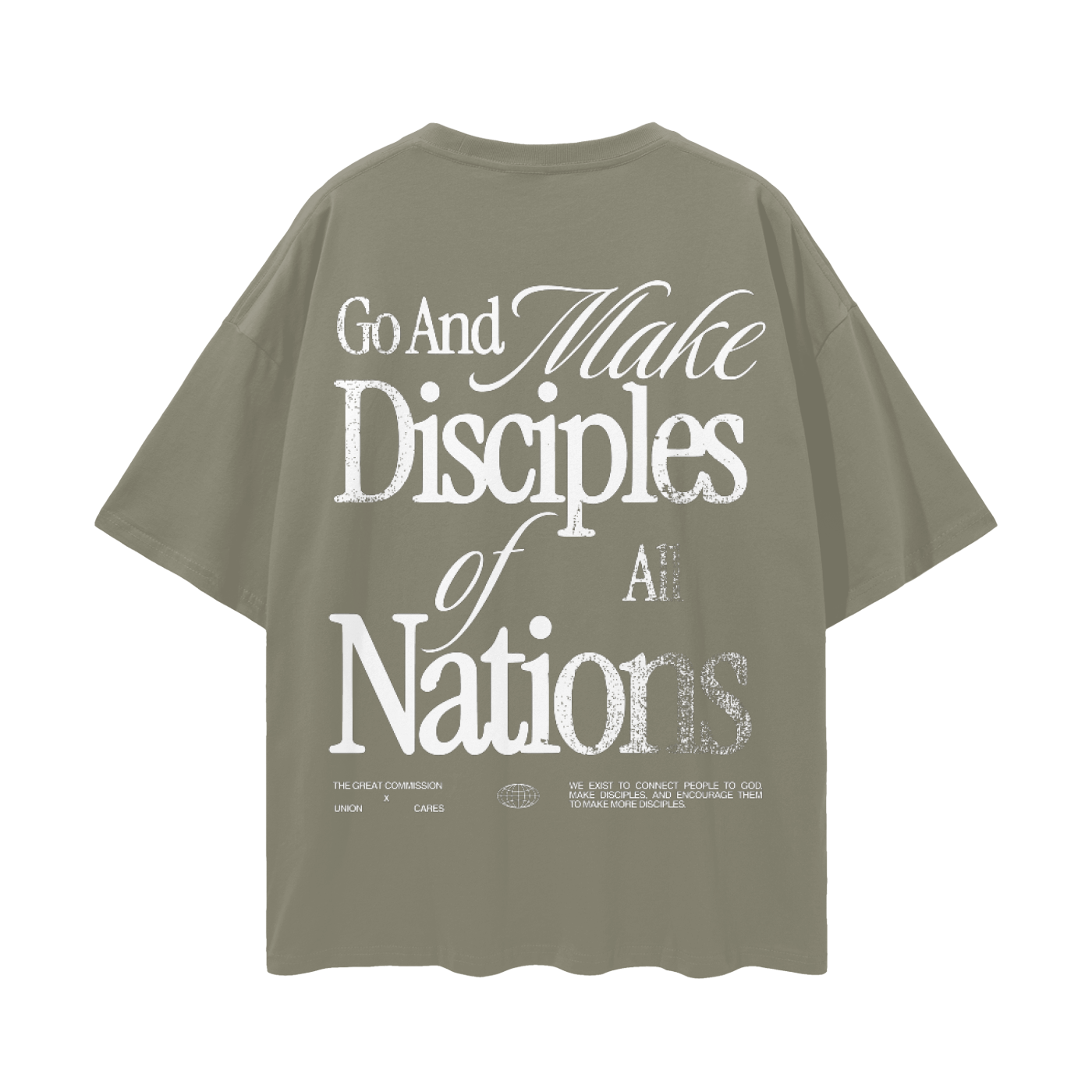 MAKE DISCIPLES // Streetwear Loose Drop Shoulder Tee