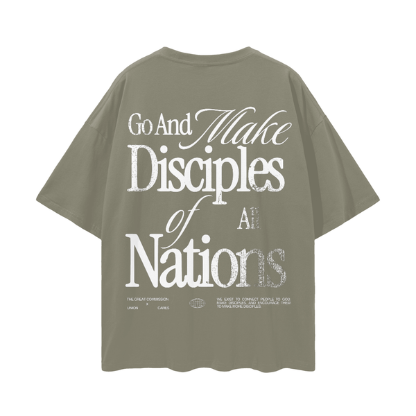 MAKE DISCIPLES // Streetwear Loose Drop Shoulder Tee