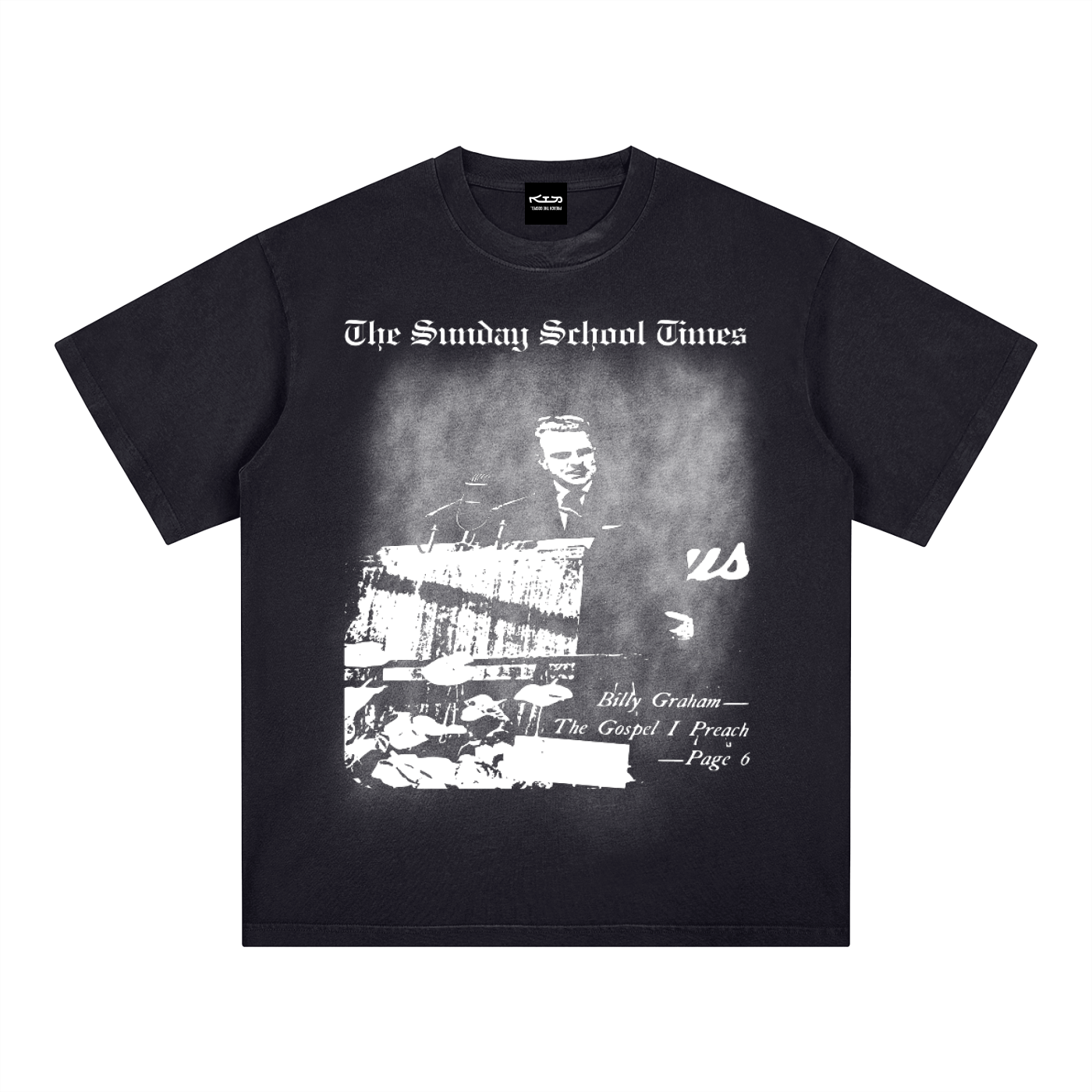 PREACH BILLY // Square Patch Washed Tee