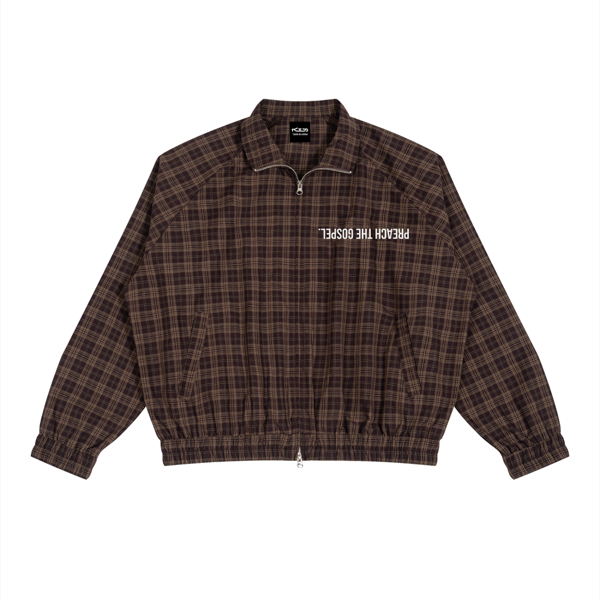 HOLY SPIRIT TACK PLAID // Plaid Full-Zip Track Jacket