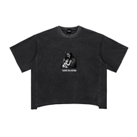 NOTHING BUT THE BLOOD // Raw Edge Snow Washed Boxy Tee