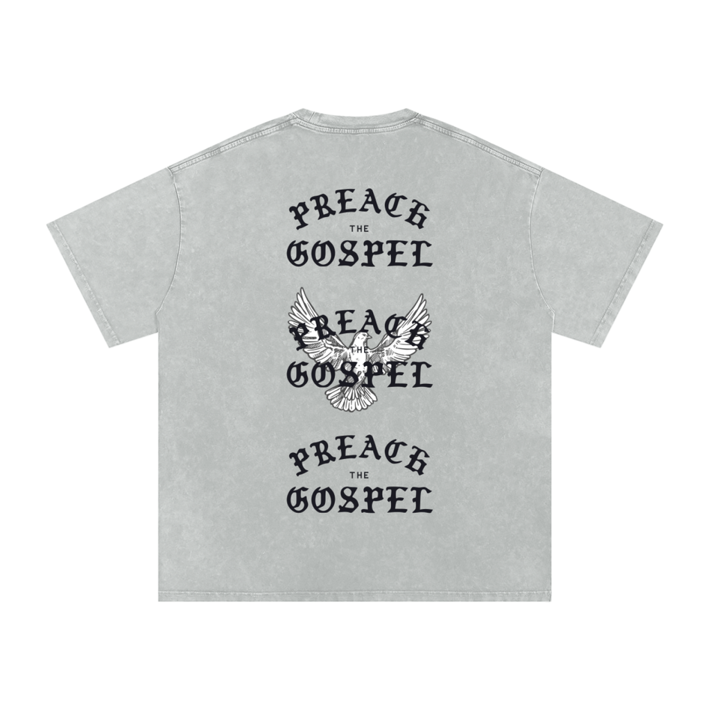 Preach the Gospel // Acid Washed Oversized Tee