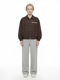 HOLY SPIRIT TACK PLAID // Plaid Full-Zip Track Jacket